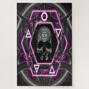 Totenkopf Sigillen und Siegel Puzzle