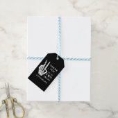 Totenkopf-Skelett - Böse bis auf die Knochen 2. Ge Geschenkanhänger (Mit Garn)
