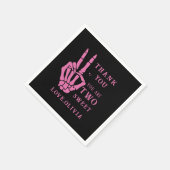 Totenkopf Skelett Böse bis auf die Knochen 2. Gebu Serviette (Ecke)