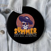 Totenkopf Sommerhut Button (Beispiel)