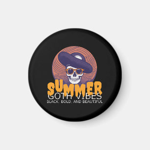 Totenkopf-Sommerhut Magnet