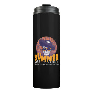 Totenkopf-Sommerhut Thermosbecher