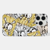 Totenkopf-Stempel iPhone Hülle (Rückseite (Horizontal))
