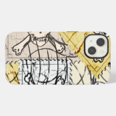 Totenkopf-Stempel iPhone Hülle (Rückseite (Horizontal))