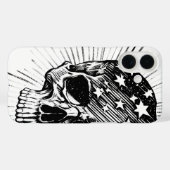 Totenkopf & Sterne II Case-Mate iPhone Hülle (Rückseite (Horizontal))