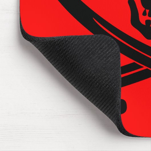 totenkopf und knochen. mousepad (Ecke)