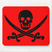 totenkopf und knochen. mousepad (Vorne)