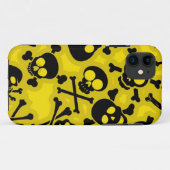 Totenkopf- und Knochenmuster Case-Mate iPhone Hülle (Rückseite (Horizontal))