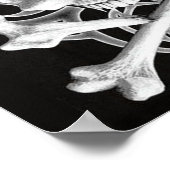 Totenkopf und Kreuze Poster (Ecke)