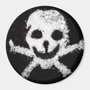 Totenkopf und Kreuzknochen Magnet