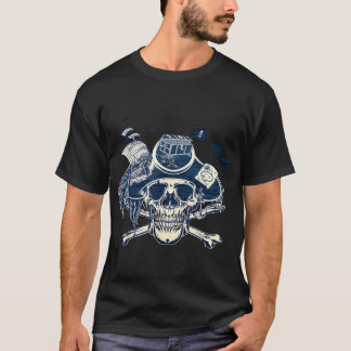 Totenkopf Und Kreuzknochen Piratenschiff Jolly Rog T-Shirt