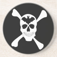 Totenkopf-Und-Kreuzknochen-Untersetzer