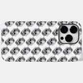 Totenkopf- und Rosen-Skizze Case-Mate iPhone Hülle (Rückseite (Horizontal))