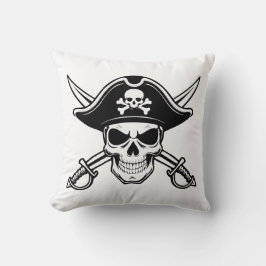 Totenkopf und Säbel Kissen