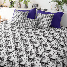 Totenkopf Vintage Boho Lendenkissen Memento Mori E