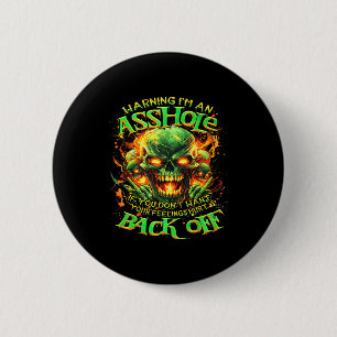 Totenkopf Warnung Ich Bin Ein-wenn Du Nicht Deine Button