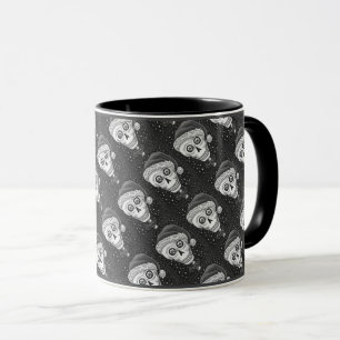 TOTENKOPF WEIHNACHTEN SCHÄDEL, WEIHNACHTEN SKELETT TASSE