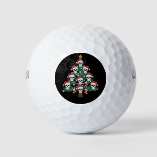 Totenkopf-Weihnachtsbaum-Pyjama Cooler Skelett-Wei Golfball