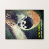 Totenkopfaffe im Baum Puzzle (Horizontal)