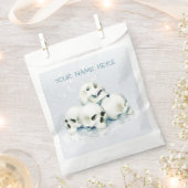 Totenköpfe im Schnee. Personalisiert Geschenktütchen (Ausgeschnitten)