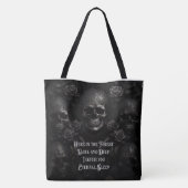 Totenköpfe & Rosen Ewiger Schlaf Tasche (Rückseite)