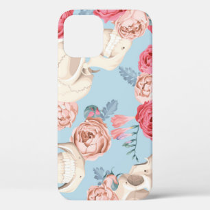 Totenköpfe und Rosen Vintage-Muster Case-Mate iPhone Hülle