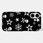 Totenköpfe und Schneeflocken Case-Mate iPhone Hülle (Rückseite (Horizontal))