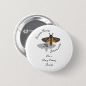 Totenkopffalken-Monogramm Button (Vorne & Hinten)