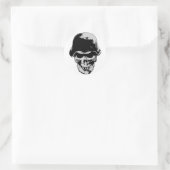 Totenkopfhalle Runder Aufkleber (Tasche)