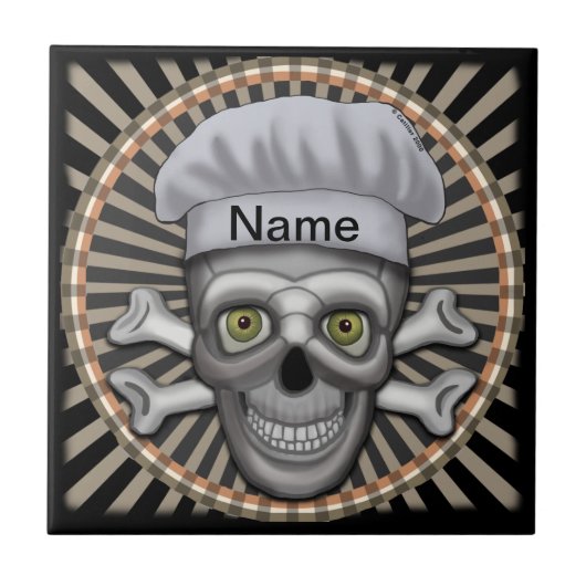 Totenkopfkoch Fliese (Vorderseite)
