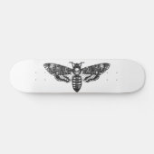 Totenkopfmatte Skateboard Goth Moth Skull (Horizontal)