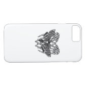 Totenkopfmoth Classic - Skeleton-Handherz Case-Mate iPhone Hülle (Rückseite (Horizontal))