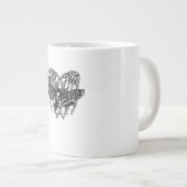 Totenkopfmoth Classic - Skeleton-Handherz Jumbo-Tasse (Vorderseite Rechts)