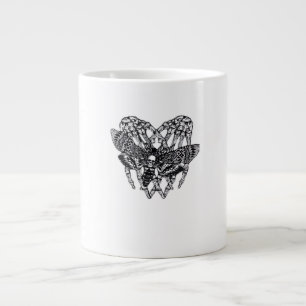 Totenkopfmoth Classic - Skeleton-Handherz Jumbo-Tasse