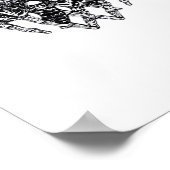 Totenkopfmoth Classic - Skeleton-Handherz Poster (Ecke)