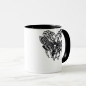 Totenkopfmoth Classic - Skeleton-Handherz Tasse (VorderseiteRechts)