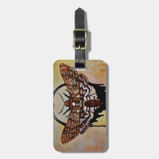 Totenkopfmoth Gepäckanhänger (Vorderseite vertikal)