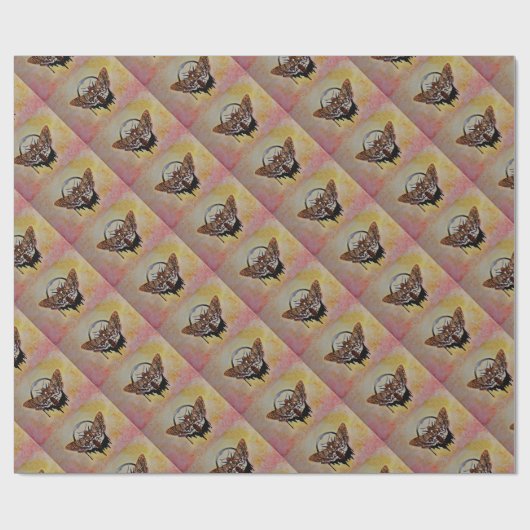 Totenkopfmoth Geschenkpapier (Flach)