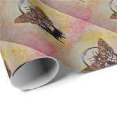 Totenkopfmoth Geschenkpapier (Rolleneckpunkt)