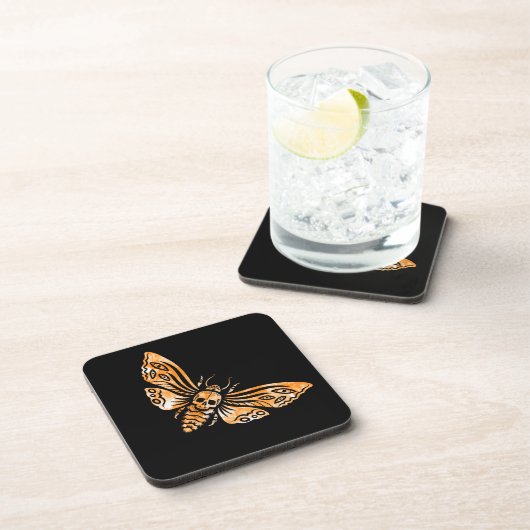 Totenkopfmoth Getränkeuntersetzer (Rechte Seite)