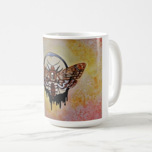 Totenkopfmoth Kaffeetasse (VorderseiteRechts)