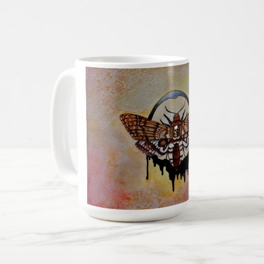 Totenkopfmoth Kaffeetasse (Vorderseite Links)