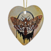 Totenkopfmoth Keramikornament (Links)