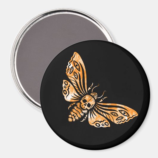 Totenkopfmoth Magnet (Vorderseite/Rückseite)
