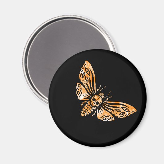 Totenkopfmoth Magnet (Vorderseite/Rückseite)