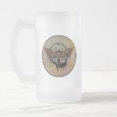 Totenkopfmoth Mattglas Bierglas (Links)