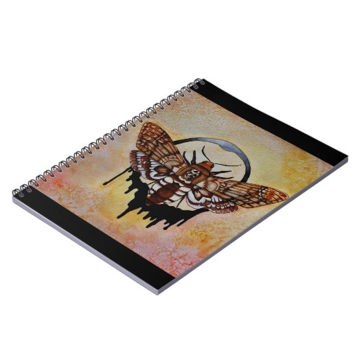 Totenkopfmoth Notizblock (Linke Seite)