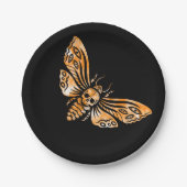 Totenkopfmoth Pappteller (Vorderseite)