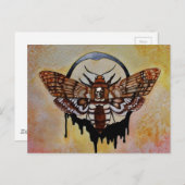 Totenkopfmoth Postkarte (Vorne/Hinten)