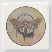 Totenkopfmoth Steinuntersetzer (Vorderseite)